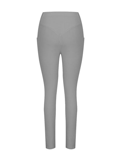 New Women's High Waist Hip Pocket Yoga Pants