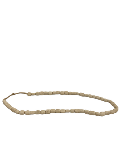 Kenya Beads Necklace  - Square bead white (48.1)