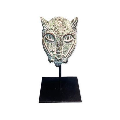 Benin Leopard Bronze - Sculpture (7.05)