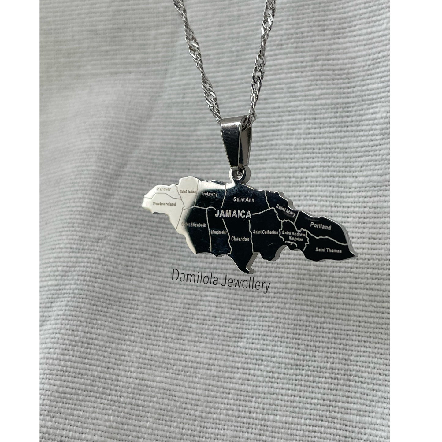 Jamaica Necklace '14 Parish’- Gold/Silver