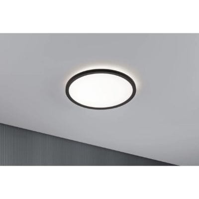 Atria Shine Backlight Round LED Panel 420mm Neutral White - Black
