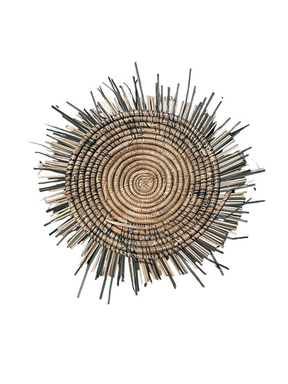 Malawi Sun Wall basket - blue lines 45cm