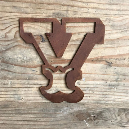 Rusty 5" Carnival Metal Letters A-Z