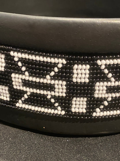 Contemporary Ceramic Beaded Bowl