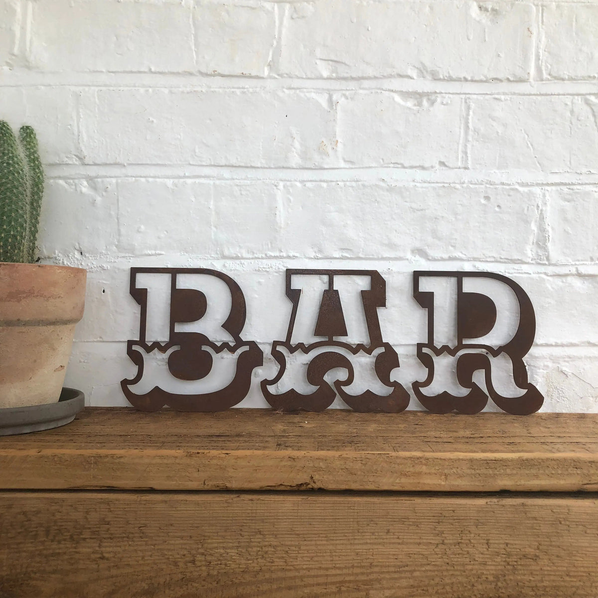 Rusty 5" Carnival Metal Letters A-Z