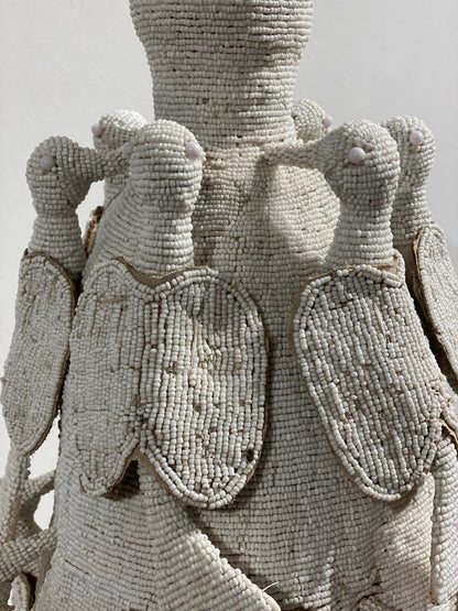 Yoruba Royal Crown - White