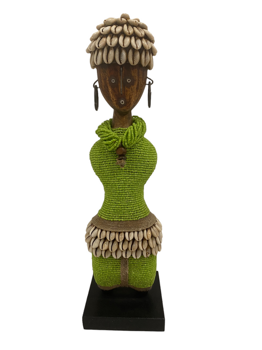 Namji Doll - Green beaded (1407)