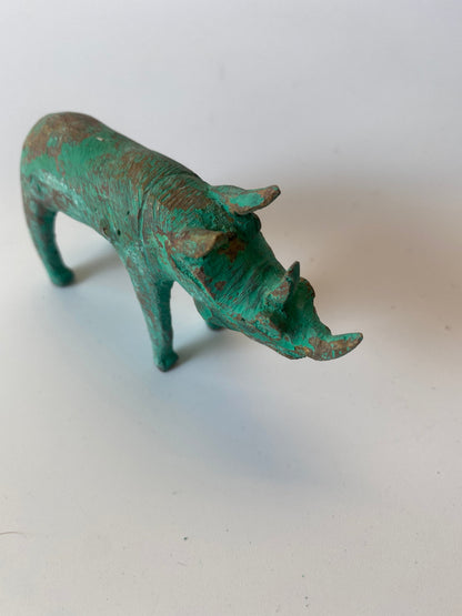 Tuareg Brass animals - Rhino
