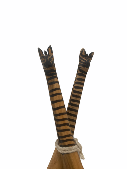 Zebra Salad Servers