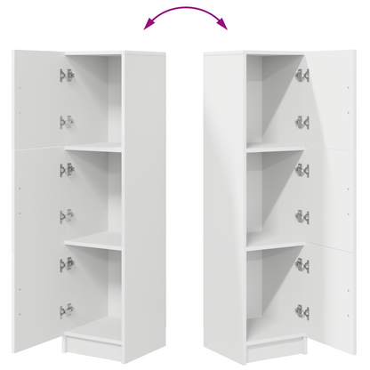 Highboard White 31.5 x 32 x 124 cm Engineered wood
