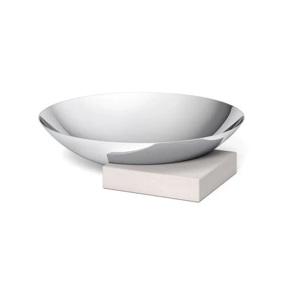 Zack Montor Premium Polished Stainless Steel Bowl - Modern Decorative Centerpiece