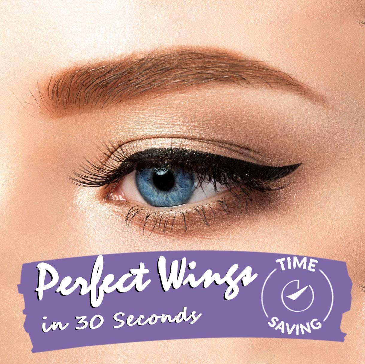 iMethod NEW 2-Pen Winged Eyeliner Stamp – All Eye Shapes, Waterproof & Smudge-Proof, 8 mm