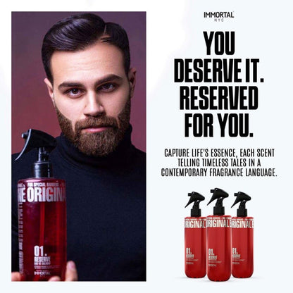 Immortal NYC Reserve 01 After Shave Spray – 17 oz, Signature Jasmine, Woodsy Amber
