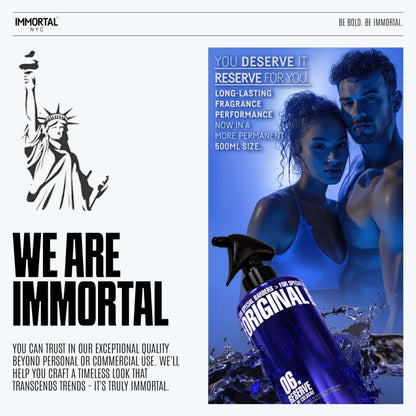 Immortal NYC Reserve 06 After Shave Spray for Men – 17 oz / 500 ml | Softens Skin, Refreshes, Moisturizes