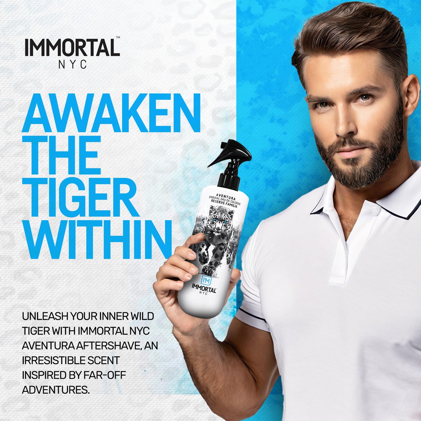 Immortal NYC Reserve Aventura After Shave for Men – 17 oz, Fruity Woody Scent