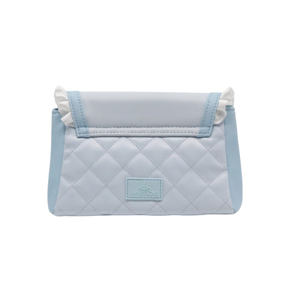 Impressions Vanity Cinnamoroll Lovely Ribbon Pouch with Detachable Wristlet | Faux Saffiano Leather Cosmetic Bag