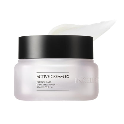 INCELLDERM Active Cream 50ml | Strengthen Skin Barrier with Plant Stem Cell | Intense Moisturizing for All Skin Types | K-Beauty Made in Korea