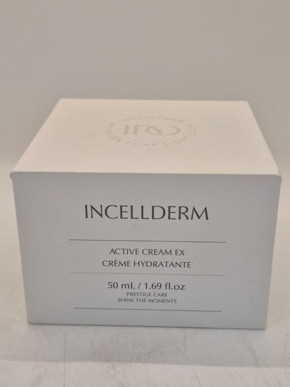 INCELLDERM Active Cream 50ml | Strengthen Skin Barrier with Plant Stem Cell | Intense Moisturizing for All Skin Types | K-Beauty Made in Korea