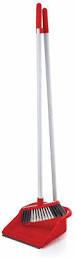 Long Handle Dustpan Brush Set Assorted Colours 80 cm Handle