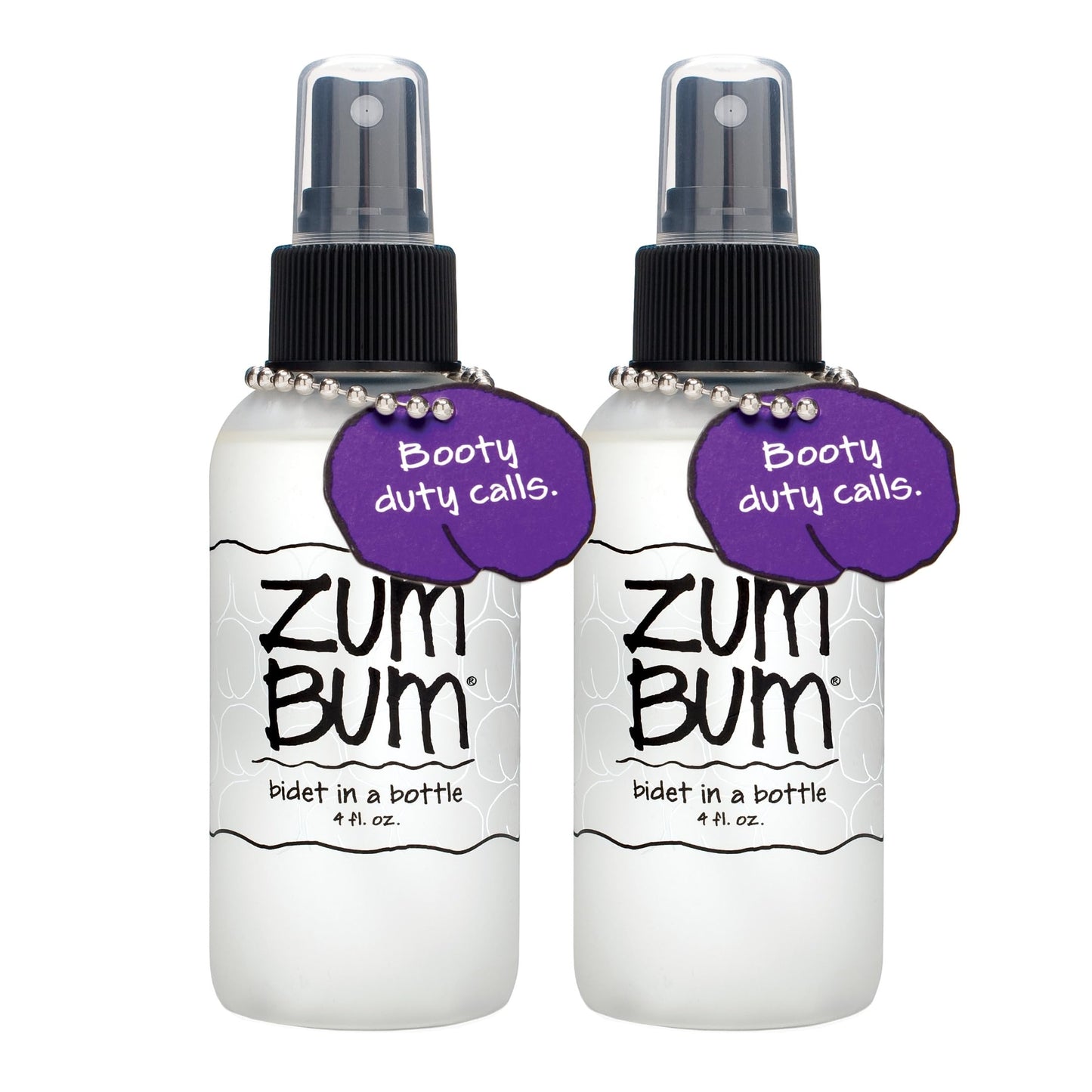 Indigo Wild Zum Bum Bidet in a Bottle – Portable, Natural Refreshment (2 Pack)