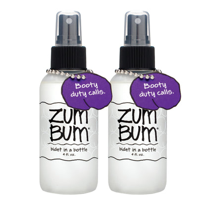 Indigo Wild Zum Bum Bidet in a Bottle – Portable, Natural Refreshment (2 Pack)