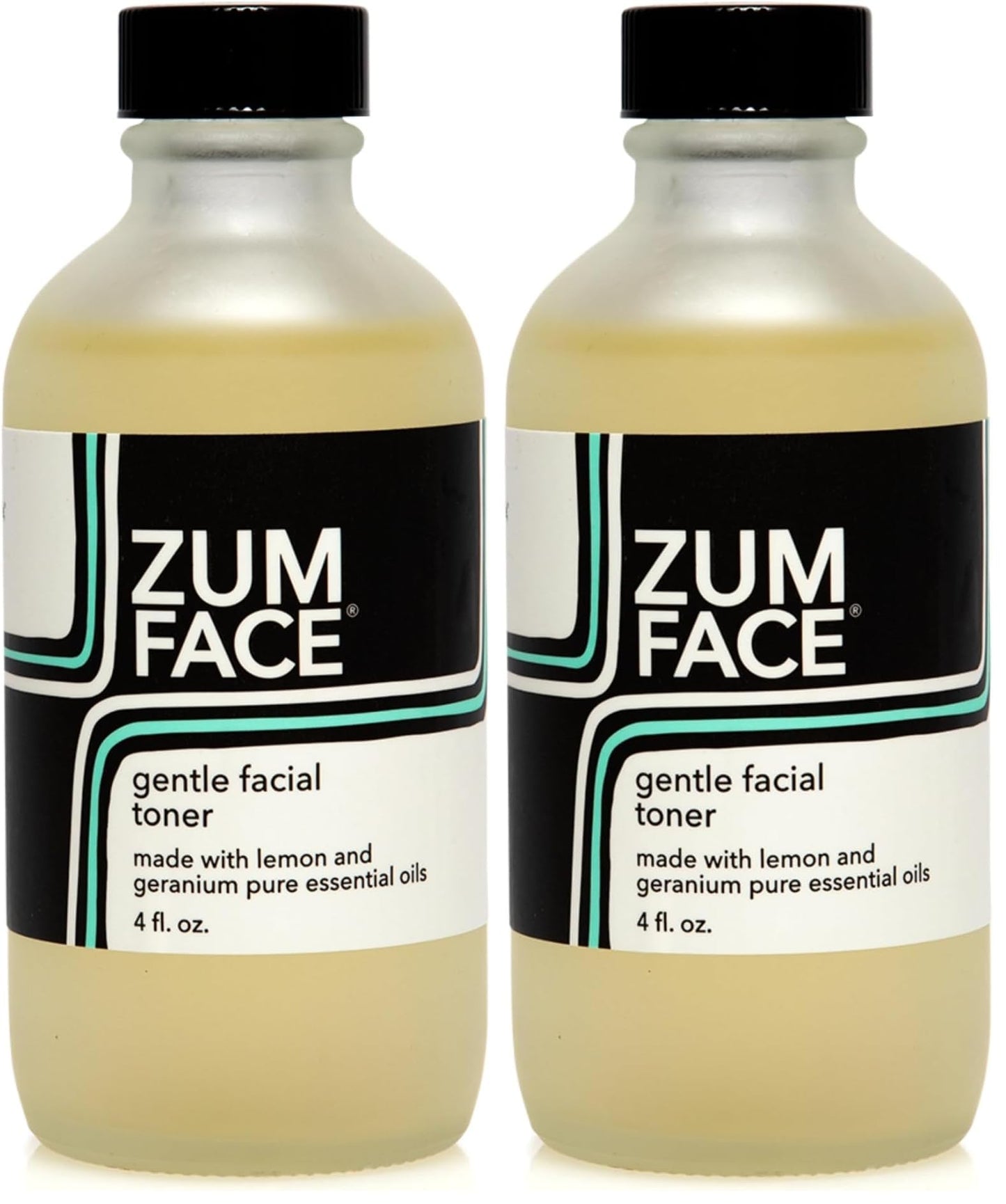 Indigo Wild Zum Face Gentle Facial Toner – Hydrating Lemon & Geranium, Pack of 2 (4 fl oz each)