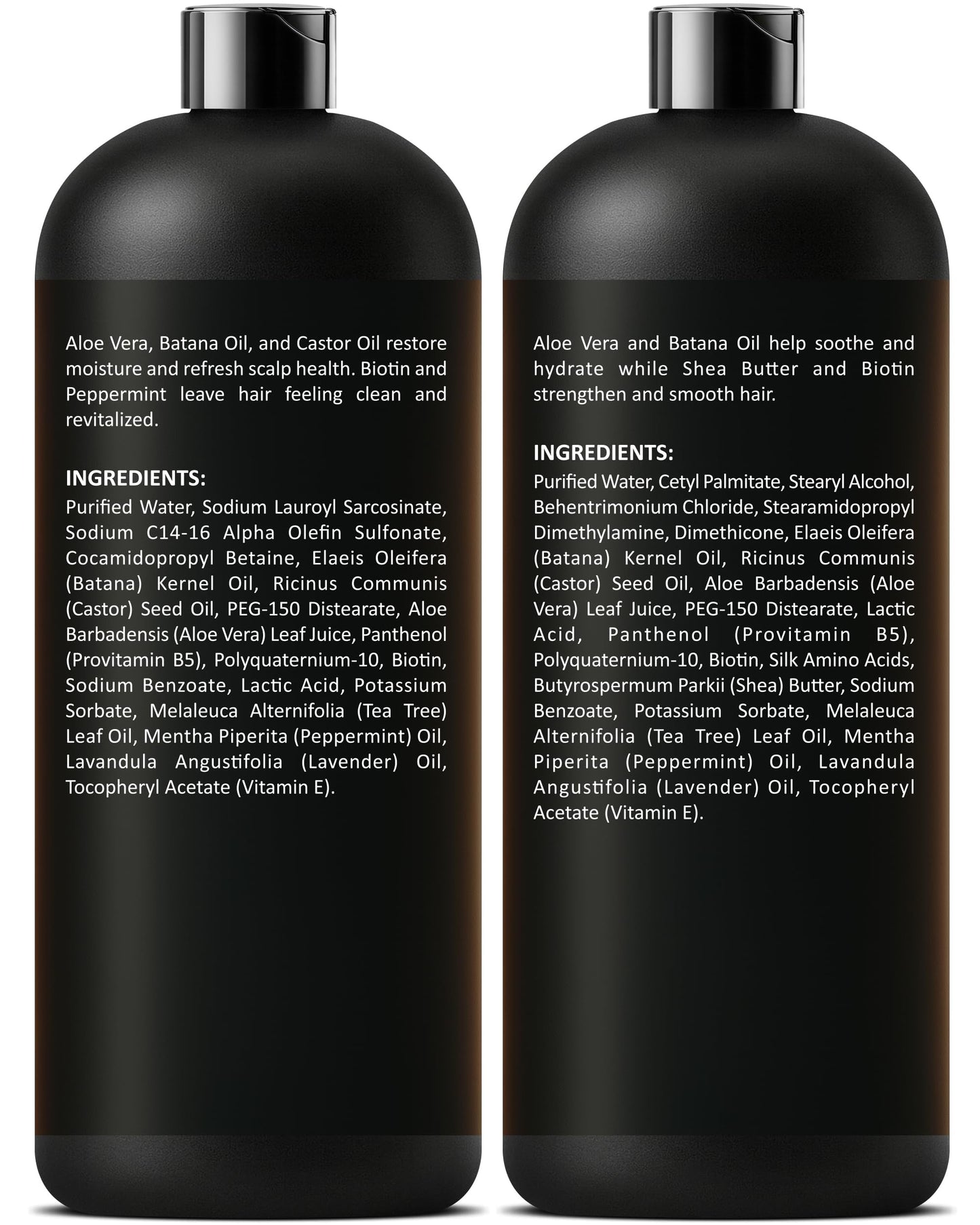INFINA ESSENTIALS Aloe Vera Shampoo & Conditioner Set – Hydrating, Soothing Hair Care with Batana Oil | 16 fl oz Each