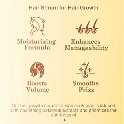 INFINA ESSENTIALS Peptide Hair Serum for Growth – Copper Peptides, Caffeine, 2 fl oz