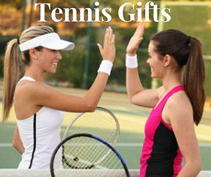 Infinity Collection: Multi-Colored No-Crease Tennis Hair Ties with Tennis Racket Design (8 pcs) – SPORTYBELLA Pack of 2