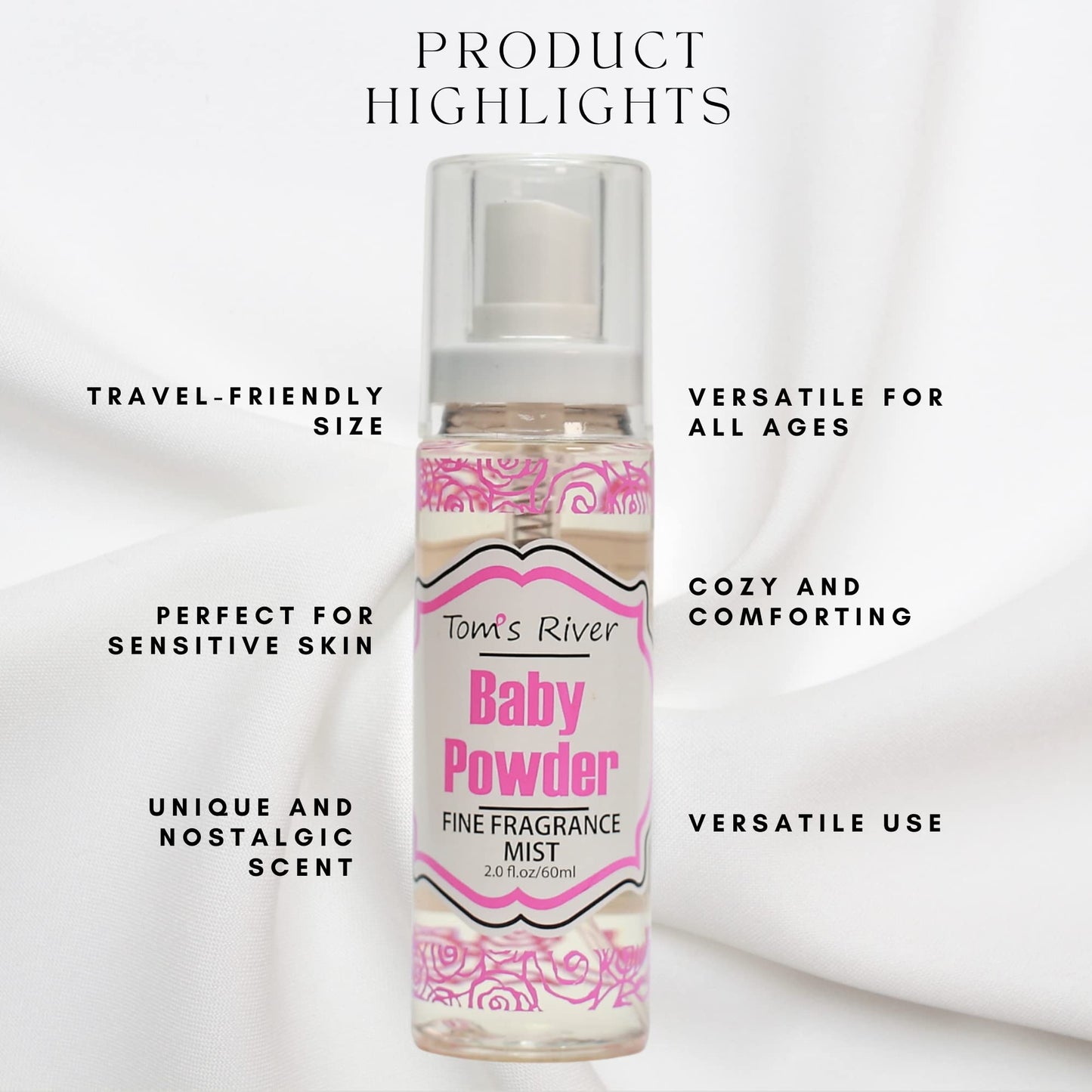 Infinix Baby Fresh Powder Fine Fragrance Mist – 2 fl oz (Pack of 3)
