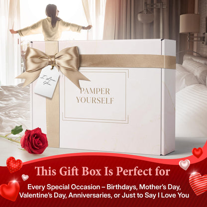 INFUSÉ 10-Piece Spa Gift Box for Women | Eye Mask, Bath Bombs, Face Masks & More