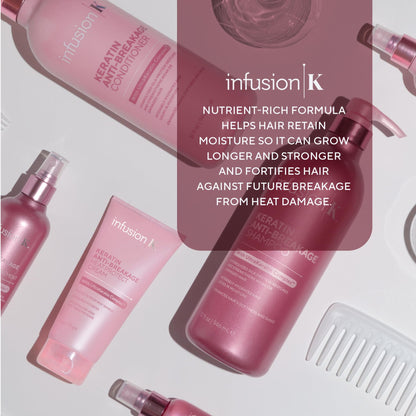 Infusion K Keratin Anti-Breakage Frizz Control Treatment – UltraKeratin Complex, Color Safe, Paraben & Sulfate Free (8 oz)