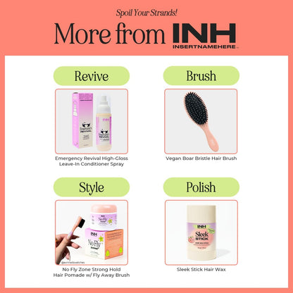 INH Hair Mascara for Flyaways – Quick Slick Finish & Frizz Control (Strawberry Jam, 18ml)