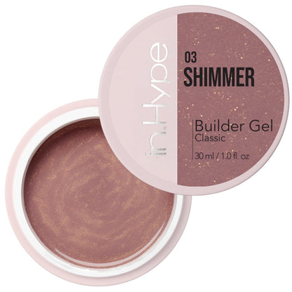 IN.HYPE UV/LED Camouflage Builder Gel – Shimmer Nude for Nail Extensions & Strengthening
