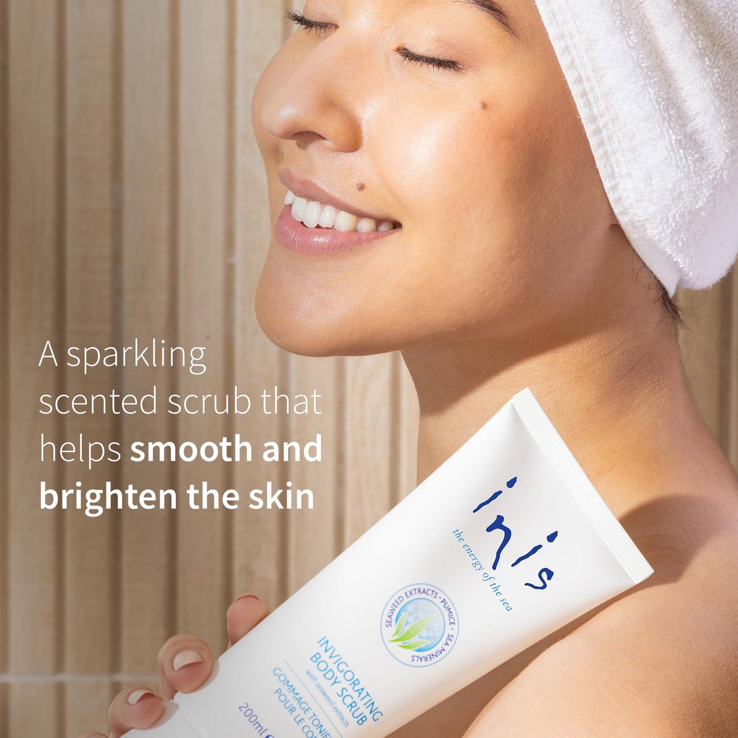 Inis the Energy of the Sea Scented Body Scrub - Exfoliating Pumice & Seaweed, 7oz