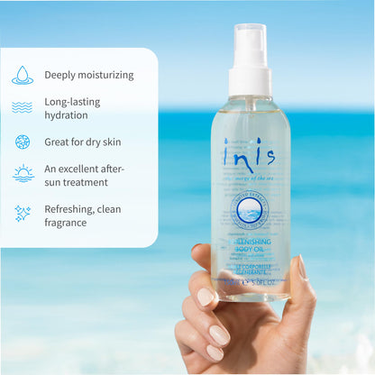 Inis the Energy of the Sea Replenishing Body Oil - Fast Absorbing Spray - 5 Fl Oz