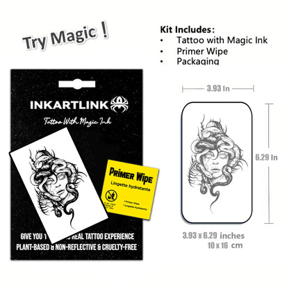 INKARTLINK Semi-Permanent Tattoos – Realistic, Waterproof Arm Tattoos | Femme Fatale