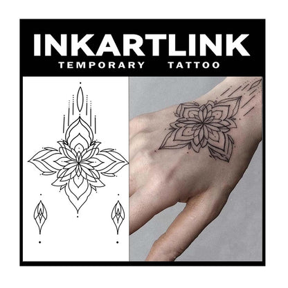 INKARTLINK Temporary Tattoos - 2 Sheets, Realistic & Waterproof, Lasts 1-2 Weeks