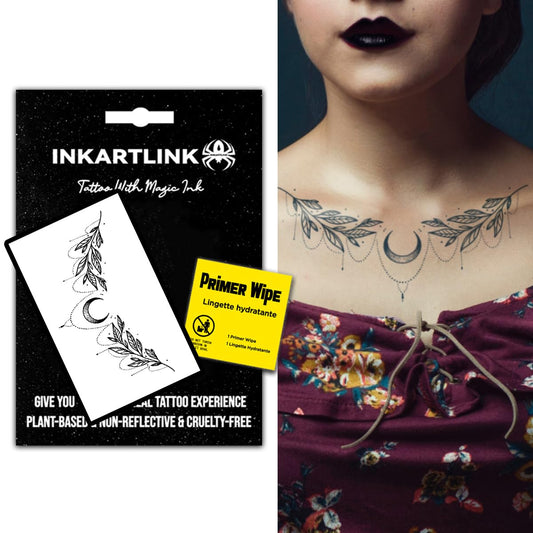 INKARTLINK Sexy Belly Button & Waist Semi-Permanent Tattoos – Star Moon Goddess