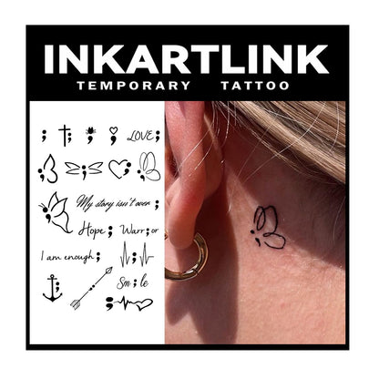 INKARTLINK Tattoo Tech – Realistic Semi-Permanent Tattoos (2 Sheets) – 1-2 Weeks, Waterproof