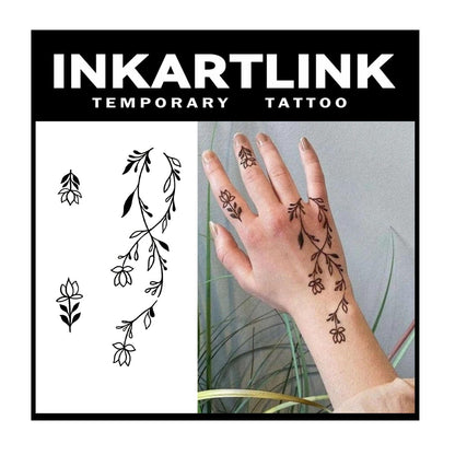 INKARTLINK Temporary Tattoos – Large 2 Sheets, Semi-Permanent Realistic Body Art (Waterproof, 1–2 Weeks)