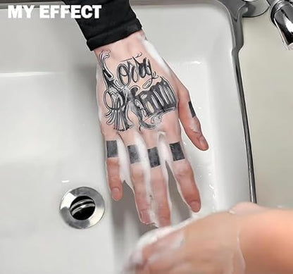INKARTLINK Tattoo Tech Lily Bellflower – 2 Sheets Semi-Permanent Tattoo Lasts 1-2 Weeks