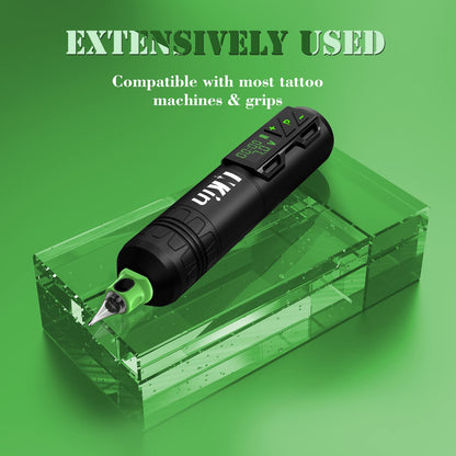 INKIN Tattoo Needles Assorted Curved Magnum 40Pcs | #10 Mixed (5RM 7RM 9RM 13RM 15RM) with Finger Ledge & Safety Membrane