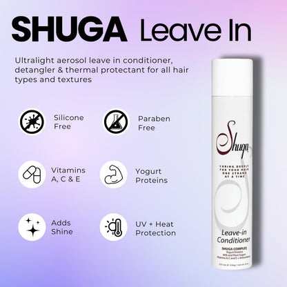 Inkursive Shuga Spray Leave-In Conditioner – Lightweight Detangler for Hair