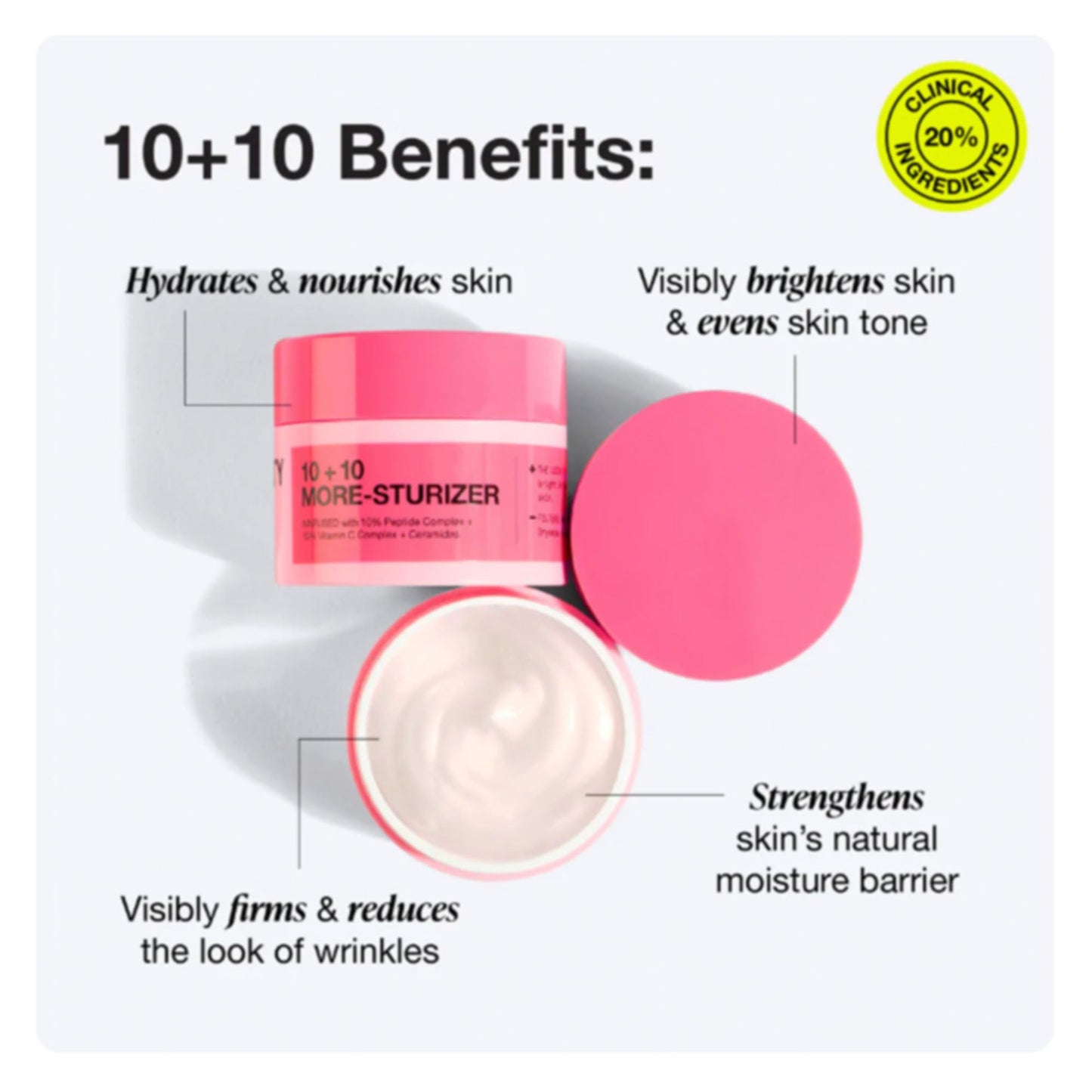 Innbeauty Project 10+10 Daily Moisturizer — Vitamin C + Peptides + Ceramides