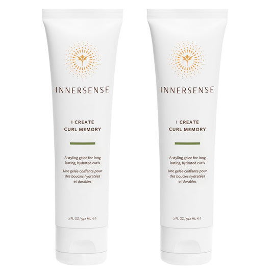 INNERSENSE I Create Curl Memory Gel – Strong Hold, Hydrating & Elongating | Non-Toxic, Cruelty-Free Haircare (2 x 2 oz / 59.1 ml)
