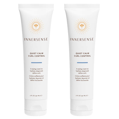 INNERSENSE Organic Beauty – Natural Quiet Calm Curl Control | Hydrating, Light Hold, Clean Haircare (2 Pack - 2 fl oz | 59.1 mL each)