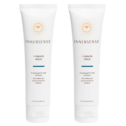 INNERSENSE I Create Hold Styling Gel – Strong Hold, Shine | Clean, Cruelty-Free (2 Pack, 2 oz each)