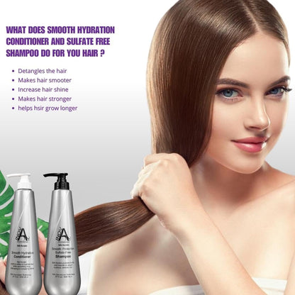 Inova Professional Silk Keratin Shampoo & Conditioner Set – Sulfate-Free, Color-Safe (27 oz)