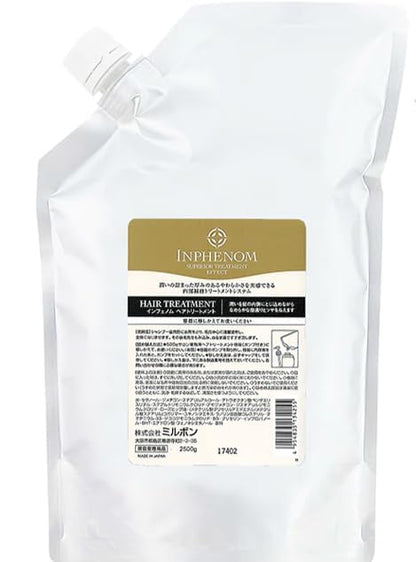 Inphenom Frizzy Hair Treatment Refill Bag – 84.53 Fl Oz (2500 ml) Japanese Formula
